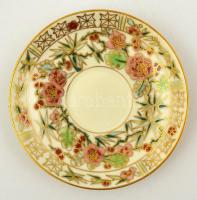 Zsolnay perzsa mintás mokkás készlet, kézzel festett, jelzett, hibátlan, eredeti dobozában