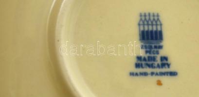 Zsolnay perzsa mintás mokkás készlet, kézzel festett, jelzett, hibátlan, eredeti dobozában