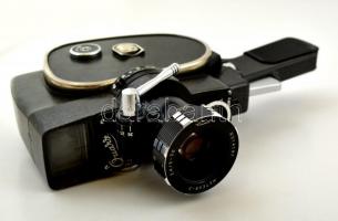 Quarz Zoom 8 mm-es orosz filmfelvevő kamera, tartozékokkal, eredeti tokjában, jó állapotban / Quarz ...