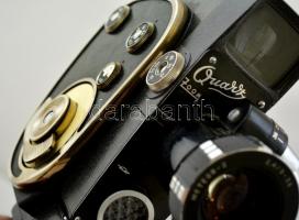 Quarz Zoom 8 mm-es orosz filmfelvevő kamera, tartozékokkal, eredeti tokjában, jó állapotban / Quarz ...