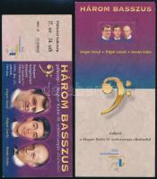 1995 Gregor József, Polgár László és Kovács Kolos aláírása gálaest műsorlapján és plakátján