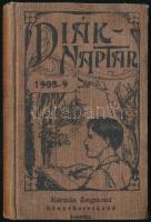 1908 Diáknaptár az 1908/1909. iskolai évre, szerkeszti és kiadja Barta Lajos, 125 p., 13x9 cm