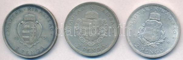 1935. 2P Ag "Pázmány" + 1935. 2P Ag "Rákóczi" + 1936. 2P Ag "Liszt Ferenc&q...