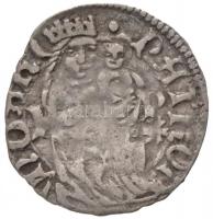 1482-1486K-P Denár Ag "I. Mátyás" (0,52g) T:2- Huszár: 719., Unger I.: 565.c