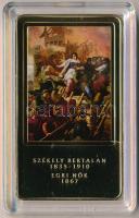 2014. "A magyar festészet remekművei / Székely Bertalan 1835-1910 - Egri nők 1867" aranyozott, multicolor Cu emlékérem, tanúsítvánnyal (35x60mm) T:PP