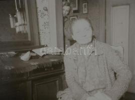 cca 1937 Negatívtartó album, 100 tasakos, benne cca. 99 db szabadon felhasználható, vintage negatív ...