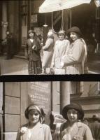 cca 1937 Negatívtartó album, 100 tasakos, benne cca. 99 db szabadon felhasználható, vintage negatív ...