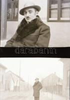 cca 1937 Negatívtartó album, 100 tasakos, benne cca. 99 db szabadon felhasználható, vintage negatív ...