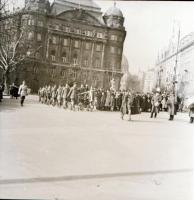 cca 1935 Budapesti városképek, 13 db szabadon felhasználható, vintage üveglemez negatív, + 1 db diap...