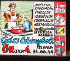 cca 1947 Budapest, kiskereskedők, kisiparosok reklám grafikái, amelyeket mozikban vetítettek, 13 db ...