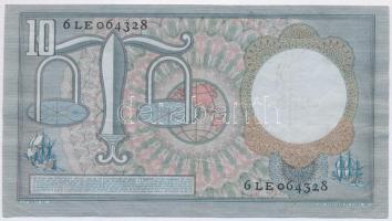 Hollandia 1953. 10G T:III ragasztónyom
Netherlands 1953. 10 Gulden C:F gluemark 
Krause 85