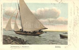 Siófok, Jachtverseny a Balatonon, Ellinger Ede kiadása (EK)