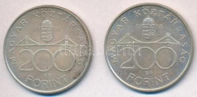 1994. 200Ft Ag "Deák" (2x) T:2