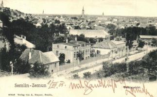 Zimony, Zemun, Semlin; Totalansicht / látkép, A. Stepner kiadása / general view (EK)