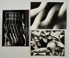 cca 1972 Erotikus álmok, 3 db nagyméretű vintage fotó, 40x30 cm és 28x37 cm