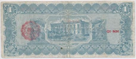 Mexikó / Forradalom / Chihuahua 1915. 1P hátoldalán piros felülbélyegzés T:III,III-
Mexico / Revolu...