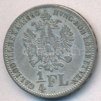 1860B 1/4Fl Ag "Ferenc József" T:2-
Adamo M12