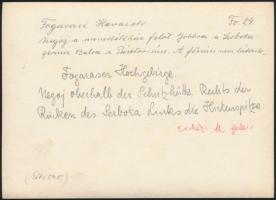 cca 1910 Fogarasi-havasok, a Negoj a menedékház felől, Erdélyi Mór felvétele, hátulján feliratozva, ...