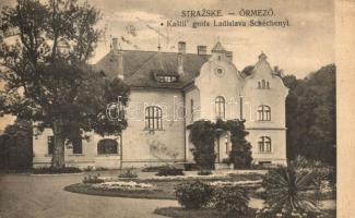 Őrmező, Strázske; Kastil grofa Ladislava Széchenyi / Széchenyi László gróf kastélya / castle (EK)