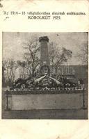 Köbölkút, Gbelce; hősi emlék / WWI heroes monument (EB)