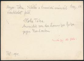 cca 1910 Magas-Tátra, kilátás a Lomnici csúcsról, Erdélyi Mór felvétele, hátulján feliratozva, 11,5×...