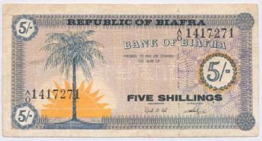 Biafra 1967. 5Sh T:III- Biafra 1967. 5 Shillings C:VG Krause 1