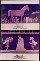 1970 Filmfotók a "Trilógia" című magyar animációs filmből, 6 db, rendezte Bodrossy Félix, ...