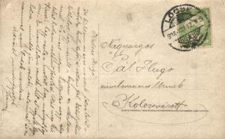 1908 Lőcse, Levoca; Minorita templom tűzvész után, romok / church after the fire, ruins, photo (EK)