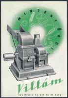 Villám daráló és őrlőgép reklám prospektus