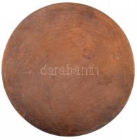 DN "Bicske" öntött Br plakett, tokban (125mm) T:2