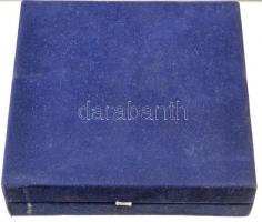 DN "Bicske" öntött Br plakett, tokban (125mm) T:2