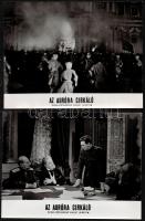 cca 1970 Filmfotók "Az Auróra cirkáló" című szovjet játékfilmből, 15 db, 18x23,5 cm