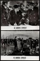 cca 1970 Filmfotók "Az Auróra cirkáló" című szovjet játékfilmből, 15 db, 18x23,5 cm