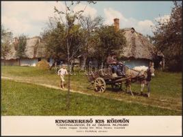 1973 Filmfotók a "Kincskereső Kis Ködmön" című magyar ifjúsági filmből, 2 db, 17x23 cm