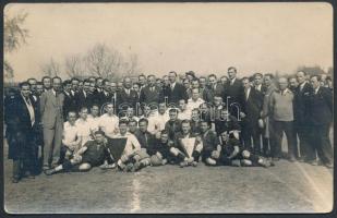 Goldberger SE focicsapat csoportképe, fotólap, hátulján feliratozva, 9×14 cm