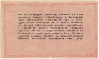 1946. 1.000.000AP fordított címer, "amelyekNEK" T:III