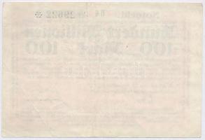 Németország / Weimari Köztársaság / Zittau 1923. 100.000.000M szükségpénz T:III,III-
Germany / Weim...