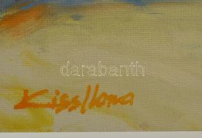 Kiss Ilona (1955-): Nyugalom II. Olaj, farost, jelzett, 30×40 cm