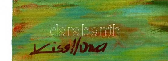 Kiss Ilona (1955-): Balatoni nyár III. Olaj, farost, jelzett, 30×40 cm