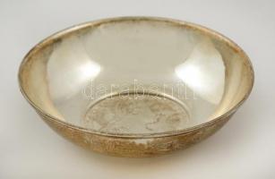 Ezüst(Ag) tálka, jelzett, d: 8,5 cm, nettó: 64,1 g