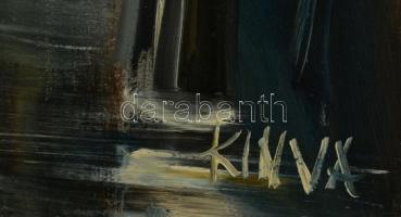 Várdombi Nagy Krisztián (1976-): Romantikus esti fények. Olaj, karton, jelzett, 40×30 cm