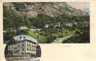 Castasegna, general view, restaurant, Hotel Meuli & Gianotti (EK)