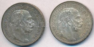 1914KB-1915KB 1K Ag "Ferenc József" (2xklf) T:2