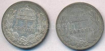 1895KB-1915KB 1K Ag "Ferenc József" (2xklf) T:2,3