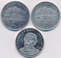 1992. 200Ft Ag "MNB" + 1993. 200Ft Ag "MNB" + 1994. 200Ft Ag "Deák" T:1-,PP