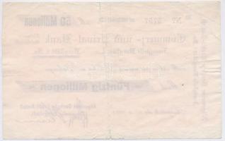 Németország / Weimari Köztársaság / Burgstadt 1923. 50.000.000M szükségpénz T:III szakadás
Germany ...