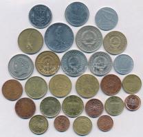 Vegyes: 31klf érme, közte libanoni, török, olasz és euró centek T:2-3
Mixed: 31pcs of different coi...