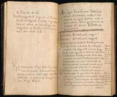 cca 1761-1772 Magyar nyelven, szép kéz írással írt vallási könyvecske, részben imádságokkal, részben...