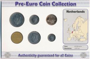 Hollandia 1968-1999. 5c-2 1/2G (6xklf) forgalmi szett "Hollandia utolsó nemzeti pénzei" T:...