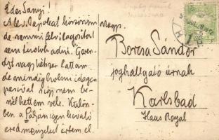 1913 Kolozsvár, Cluj; focisták a futballpályán, Dunky Fivérek cs. és kir. udv. fényképészek fotója /...